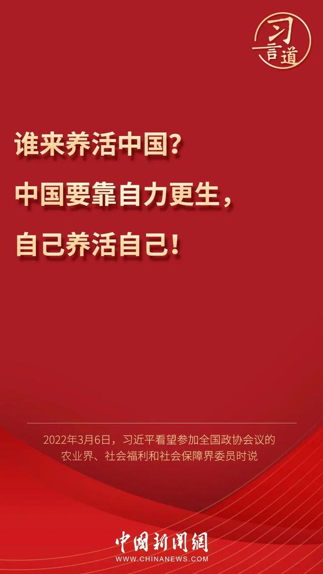 習言道丨習近平為何再答“誰來養(yǎng)活中國”？