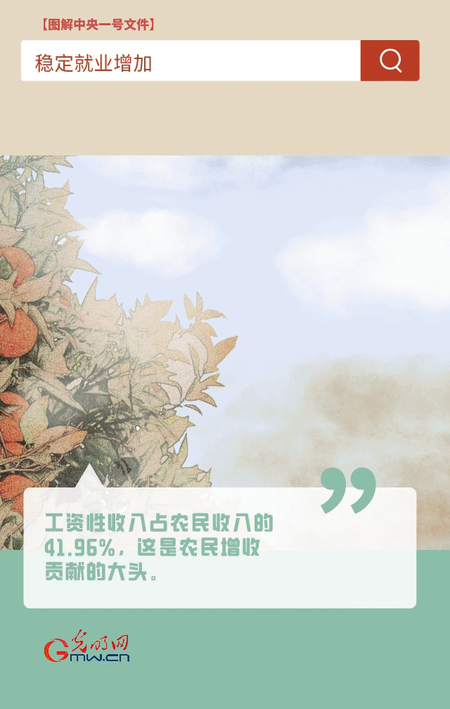 【圖解中央一號文件】“動”漫海報丨今年如何讓農(nóng)民的“錢袋子”鼓起來？