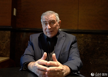 美中航空遺產(chǎn)基金會主席杰弗里·格林接受人民網(wǎng)專訪。 人民網(wǎng) 趙瞳攝