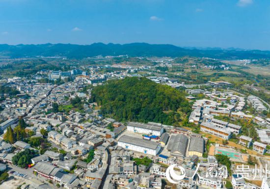 航拍舊州古鎮(zhèn)。人民網 陽茜攝