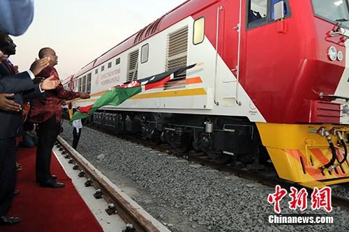 圖為2017年5月31日，蒙內鐵路成功開通。<a target='_blank' href='/'><p  align=