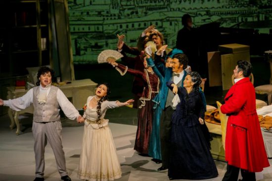 圖為《賈尼·斯基基》劇照。中國(guó)國(guó)家大劇院供圖。