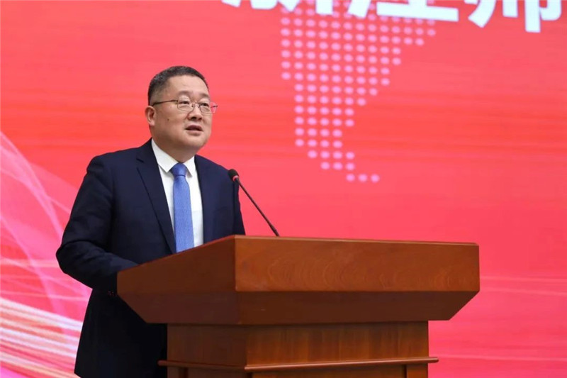 浙江師范大學黨委書記鄭孟狀致辭。主辦方供圖