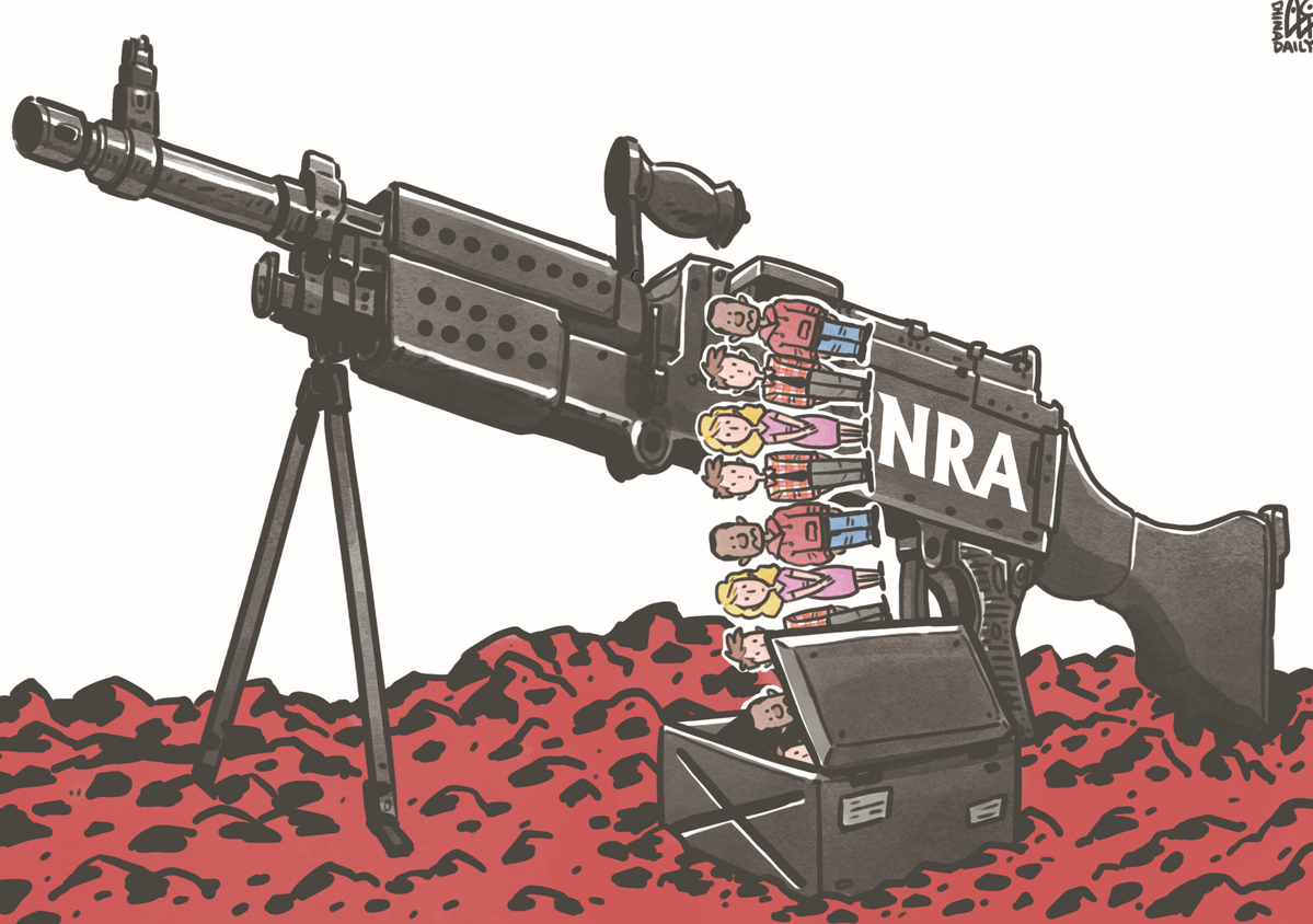 NRA成為推行槍支管控背后最大的阻力。（來源：中國日報(bào) 作者：蔡艨）
