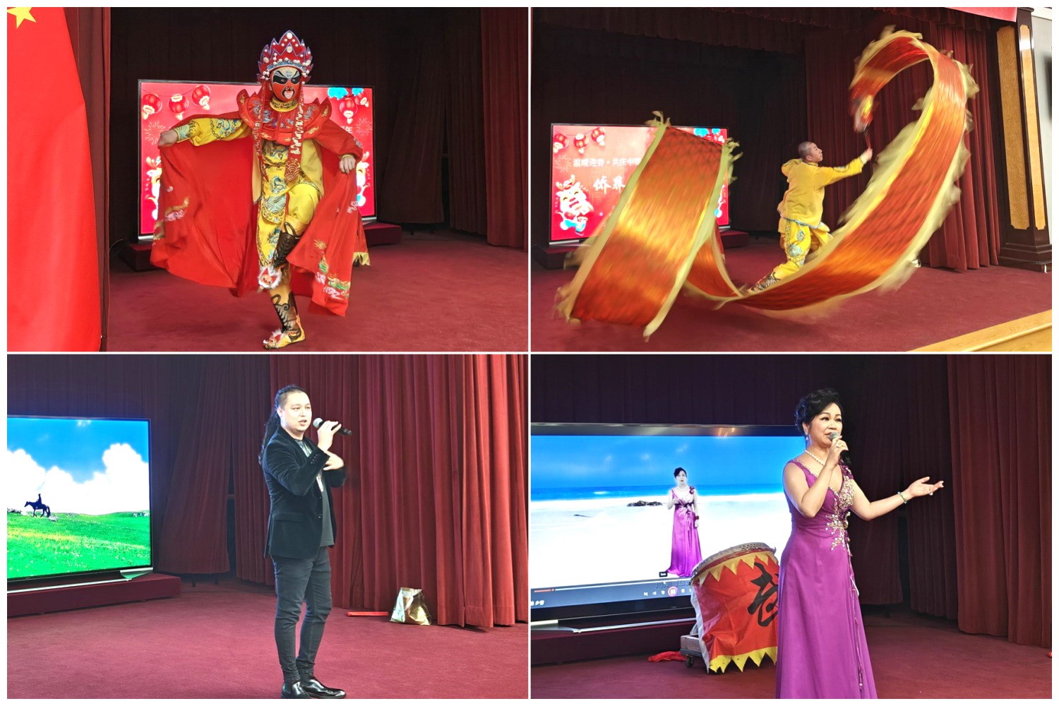 當(dāng)?shù)貎S界知名演員獻(xiàn)上精彩演出。主辦方供圖