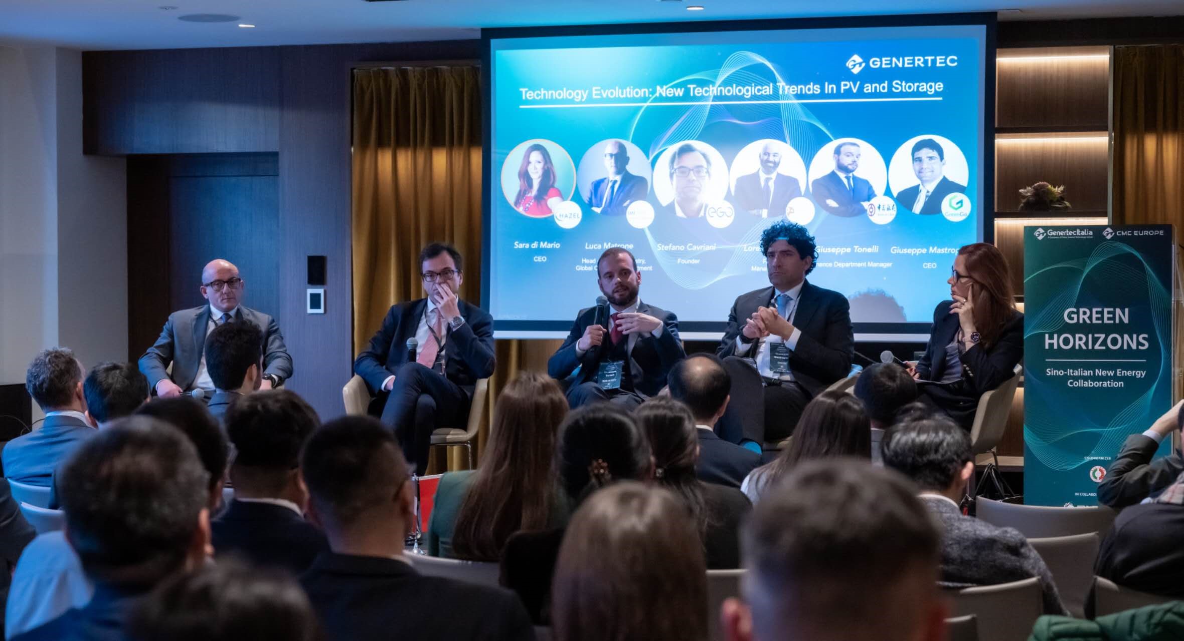 意大利企業(yè)負責人及行業(yè)專家介紹新能源領(lǐng)域發(fā)展經(jīng)驗。主辦方供圖