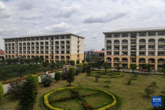 這是2024年2月16日在埃塞俄比亞杜凱姆市拍攝的東方工業(yè)園。 新華社記者 李亞輝 攝