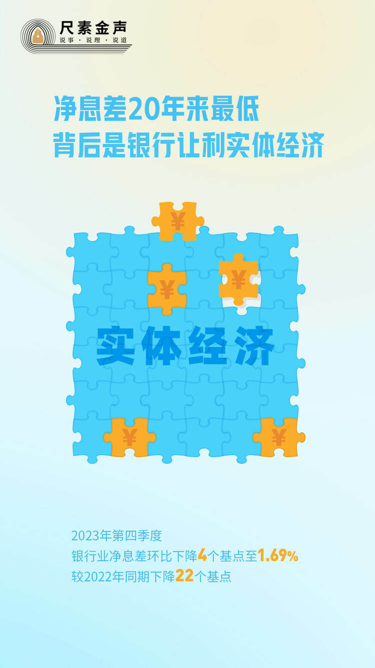 尺素金聲丨凈息差20年來最低，背后是銀行讓利實(shí)體經(jīng)濟(jì)