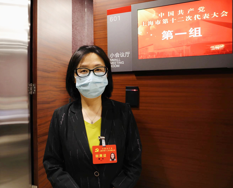 黨代表翟華。人民網(wǎng) 王文娟攝