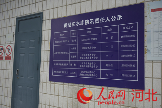 防汛責(zé)任人公示牌。人民網(wǎng)祝龍超攝