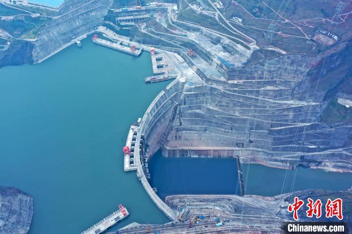 圖為白鶴灘水電站。　水電四局供圖