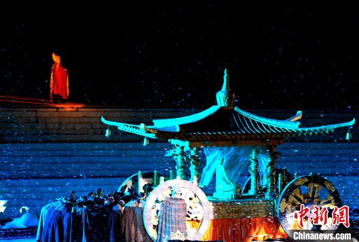 3月17日，西藏拉薩，《文成公主》大型史詩劇演出現(xiàn)場?！±盍?攝