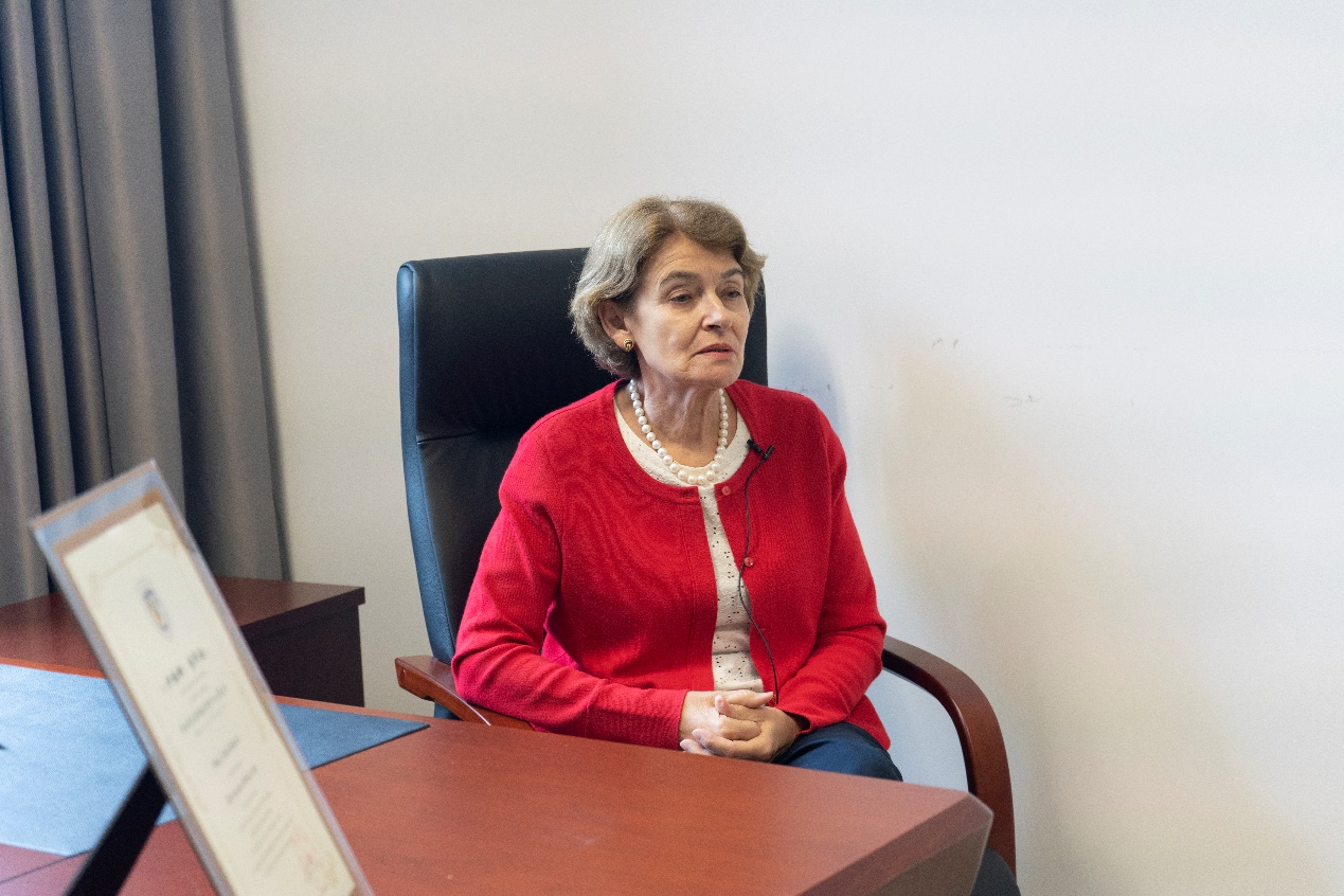 聯(lián)合國教科文組織前總干事伊琳娜·博科娃接受人民網(wǎng)采訪。人民網(wǎng) 常沙攝