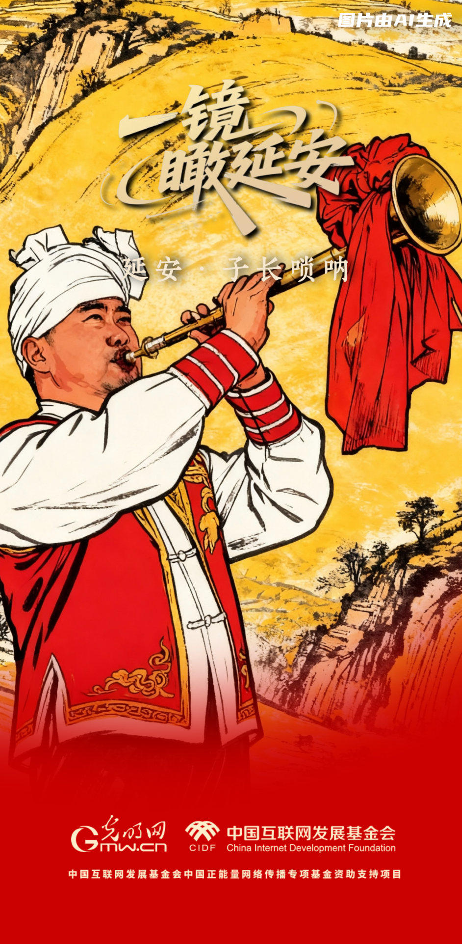 【一鏡瞰延安·AI海報】跟著這些非遺文化，感受老區(qū)風土人情