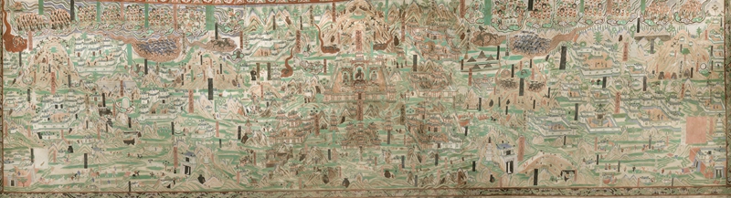 莫高窟第61窟五臺山圖。