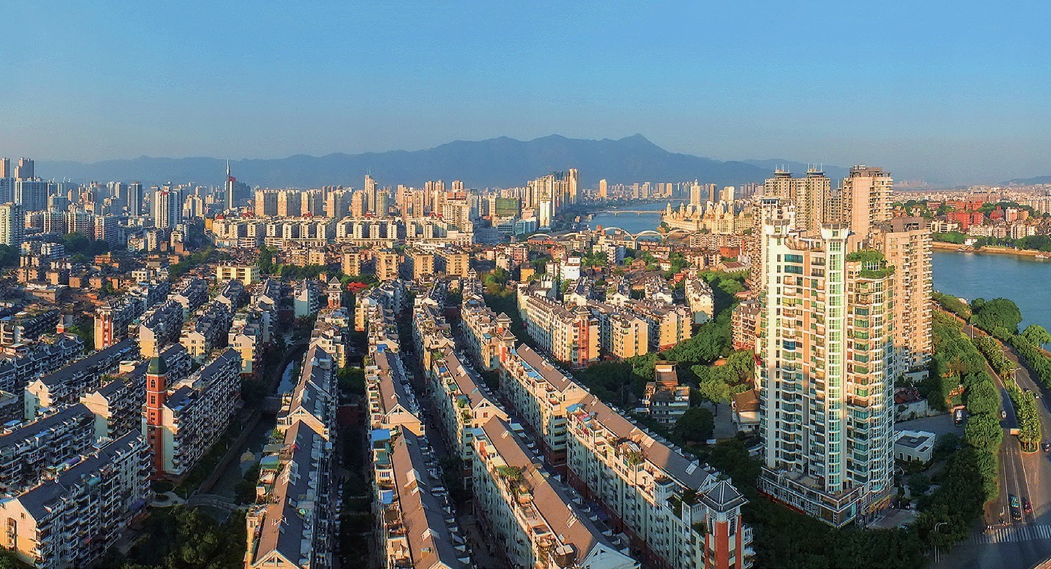 2018年，福州市臺江區(qū)蒼霞新城，高樓拔地而起，舊貌換新顏。