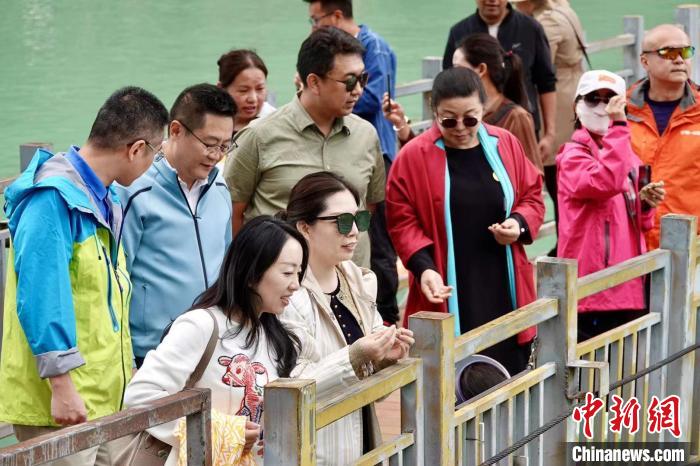 全國新的社會階層人士服務(wù)團(tuán)考察林芝巴河鎮(zhèn)生態(tài)保護(hù)項目?！∧岈?shù)┰龉﹫D