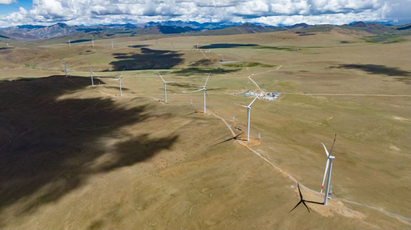 西藏措美哲古風(fēng)電場。受訪者供圖