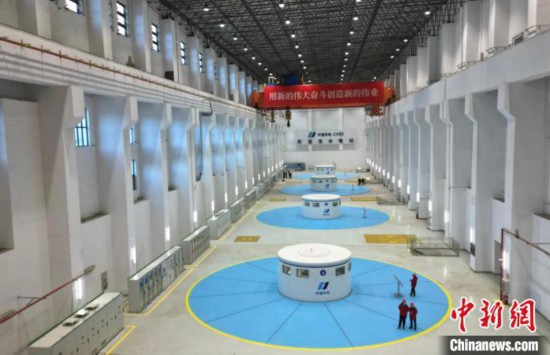 圖為水電站內部。　王磊　攝