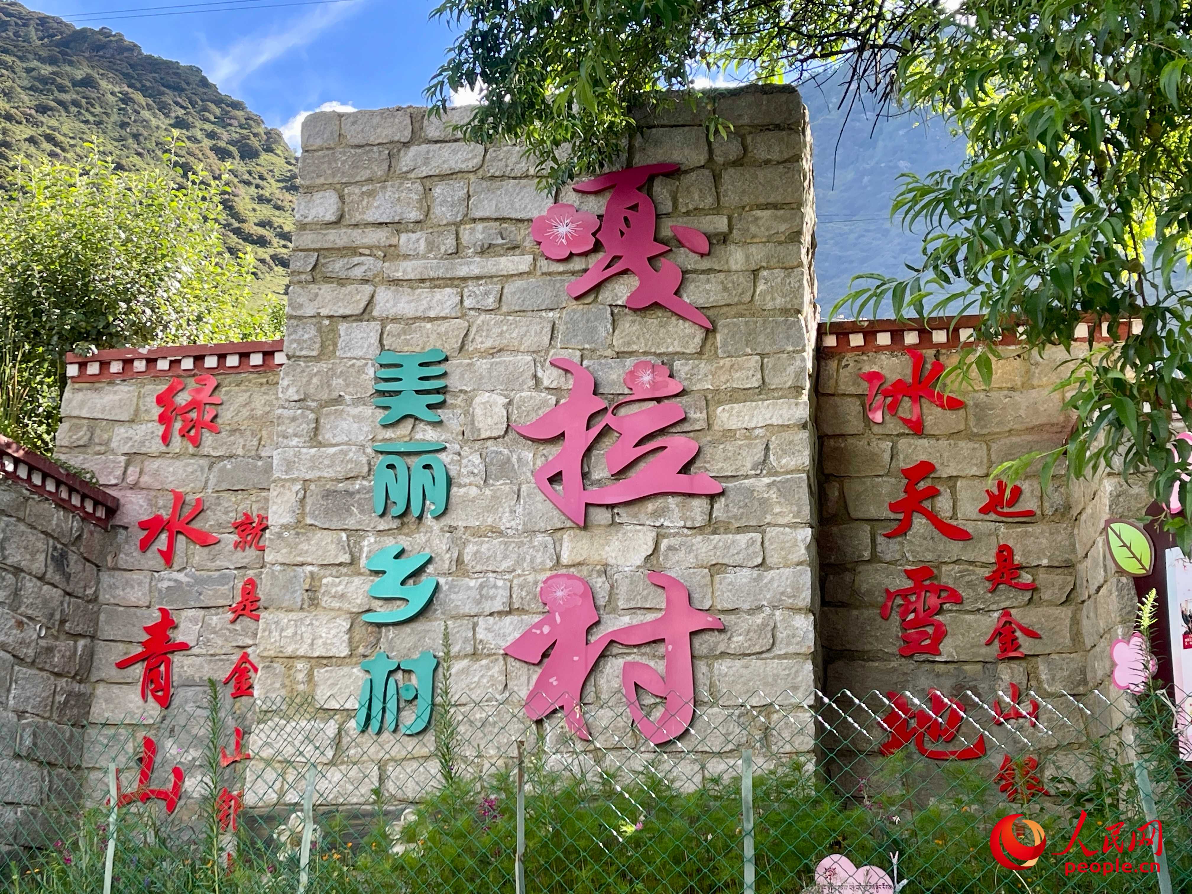 林芝鎮(zhèn)嘎拉村。人民網(wǎng) 周靜圓攝